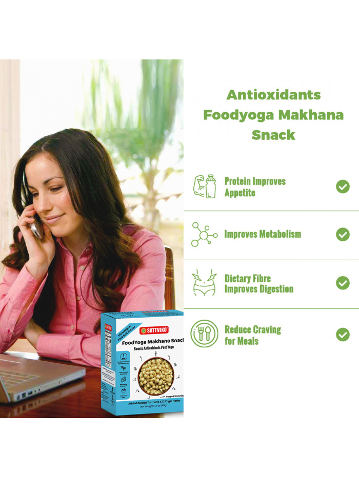 Schezwan FoodYoga Makhana Snack Pack of 4, Rich in Antioxidant