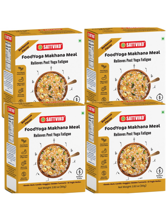 Barbecue Makhana Meal Instant Meal for Post Yoga F...